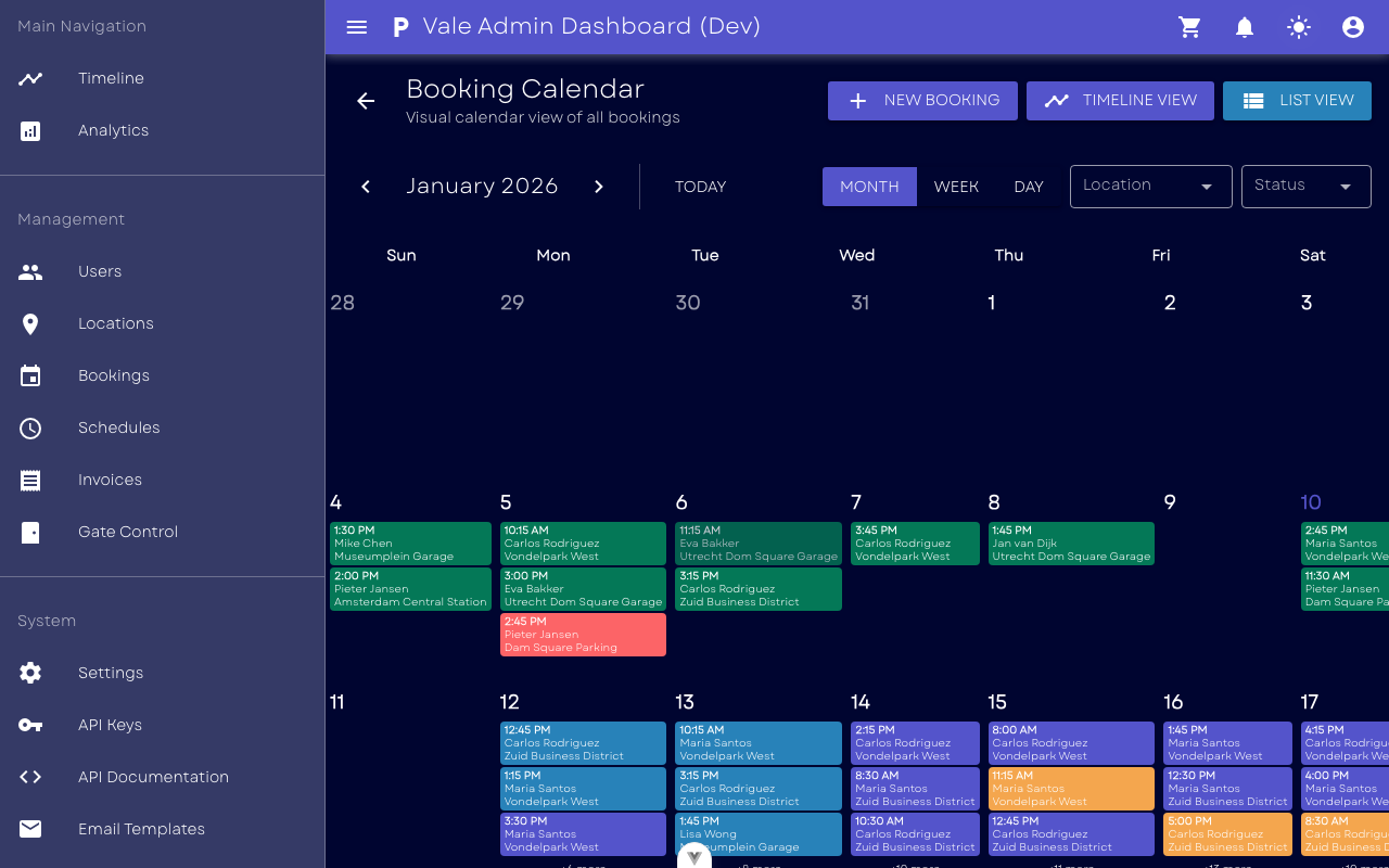 Booking Calendar