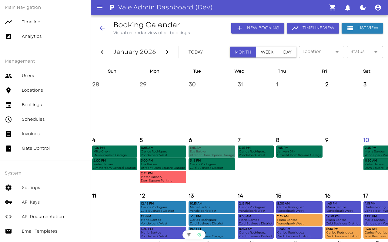 Booking Calendar
